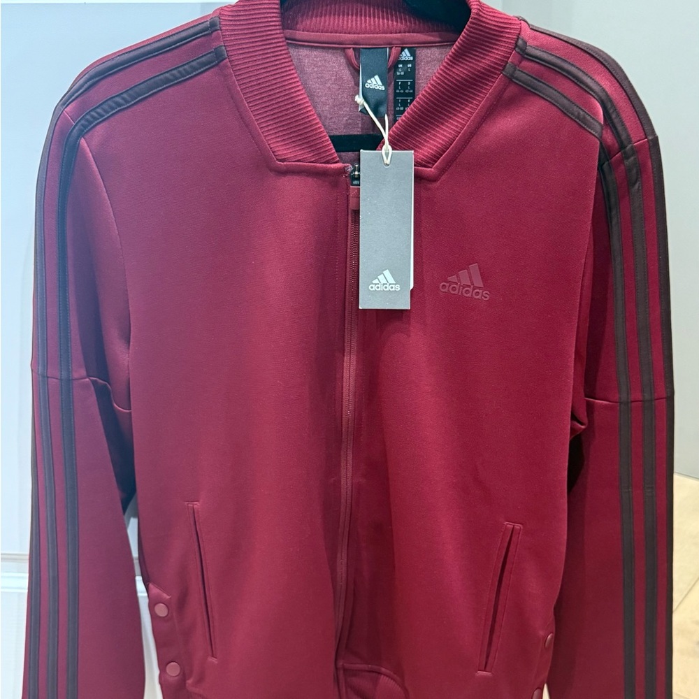 Adidas Burgundy Tricot Jacket
